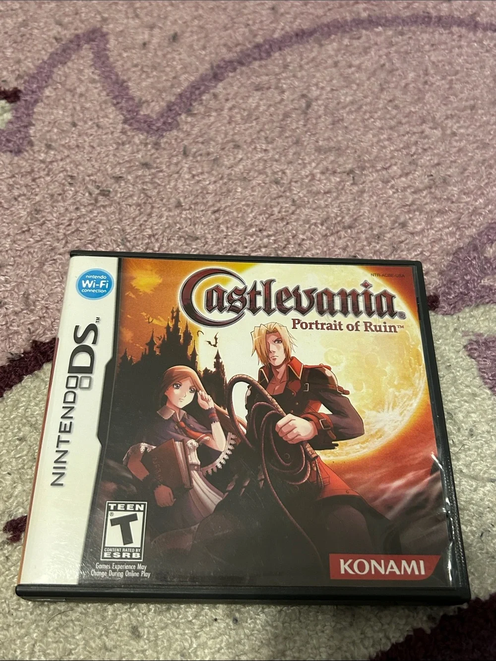 Nintendo DS Castlevania: Portrait of Ruin - Black, Red, Orange Artwork